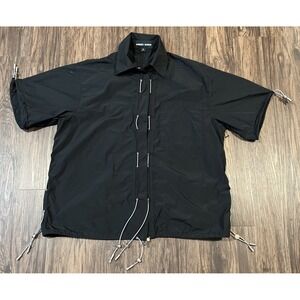 ANGEL CHEN Shot Sleeve Nylon With Silver Cords And Hooks Size 8 Color Black